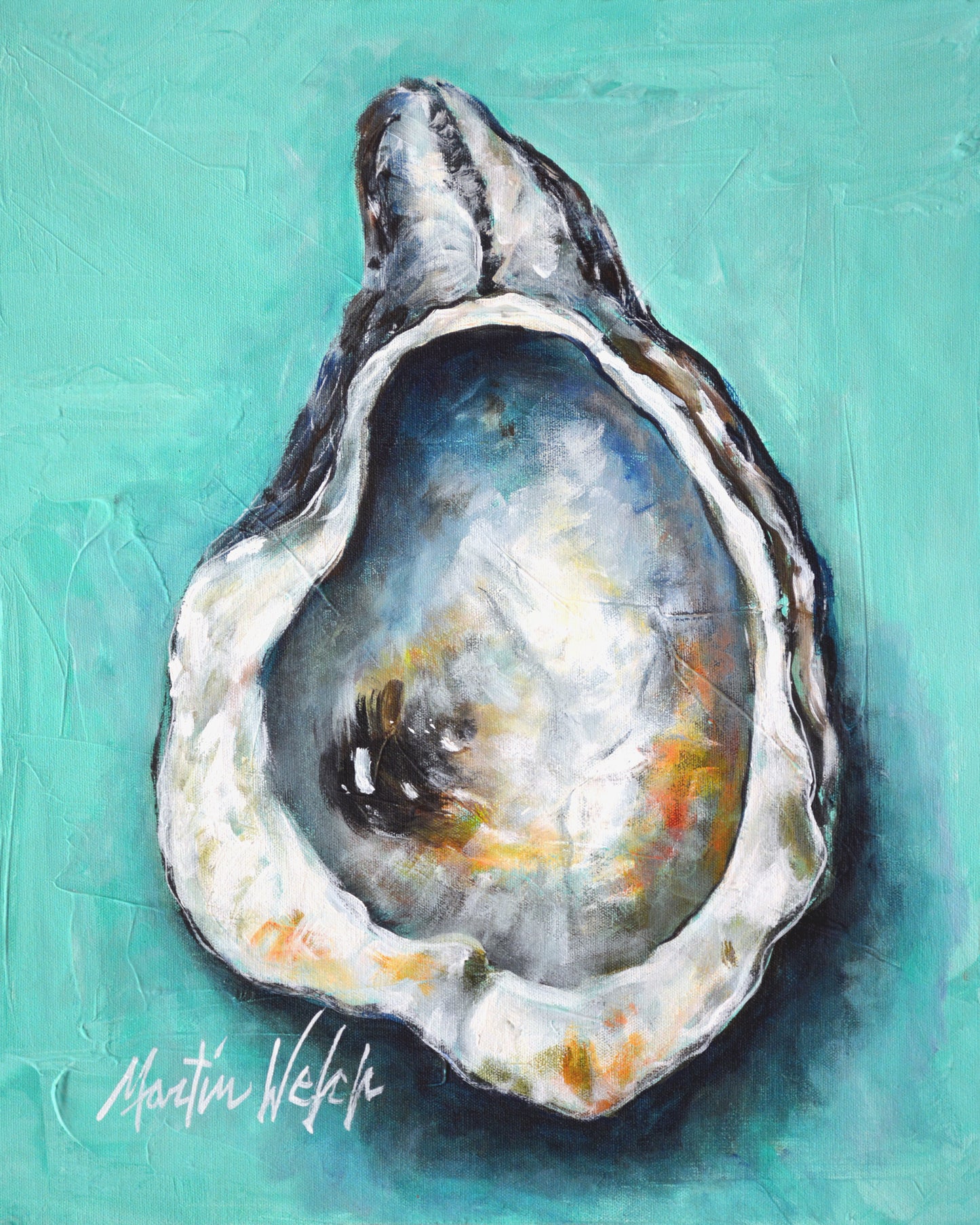 Aqua Pearl - Oyster Shell - 11"x14" Print
