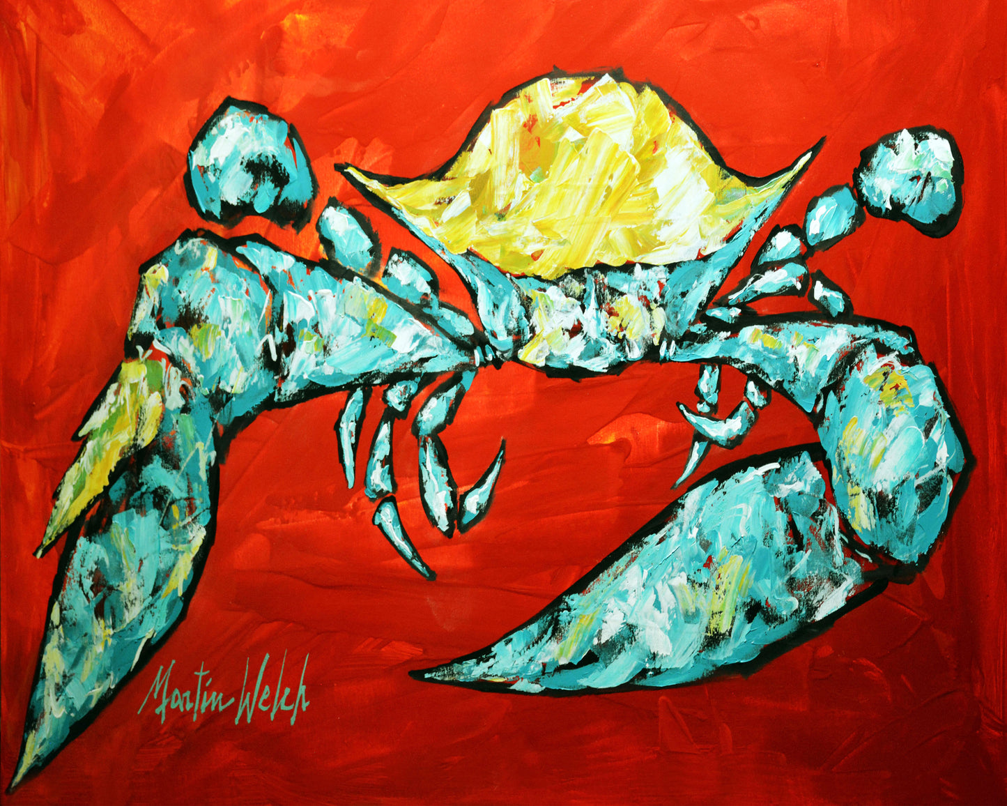 Blue Legs - Blue Crab - 11"x14" Print