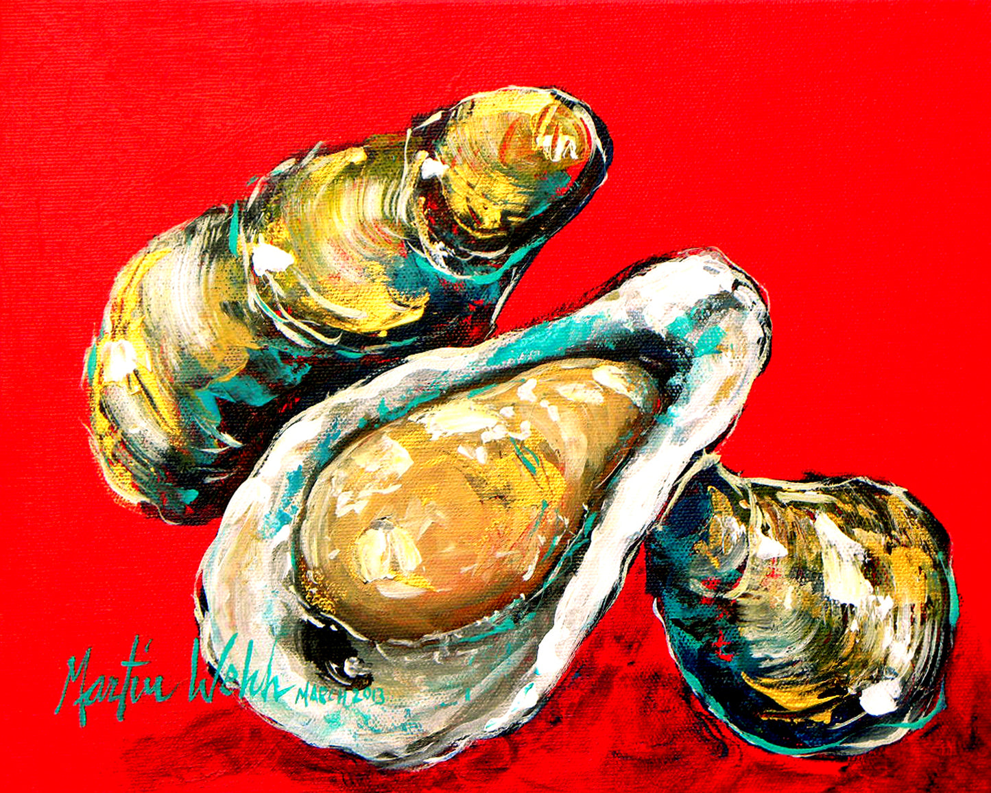 Chad's Oysters - Oysters - 11"x14" Print
