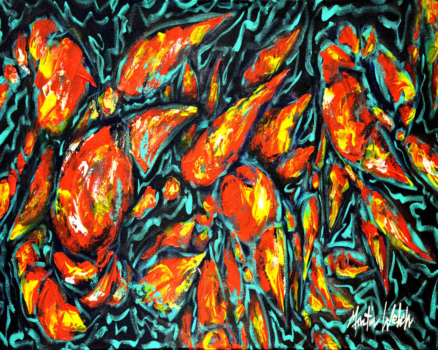 Crawfish Blooming - Crawfish - 11"x14" Print