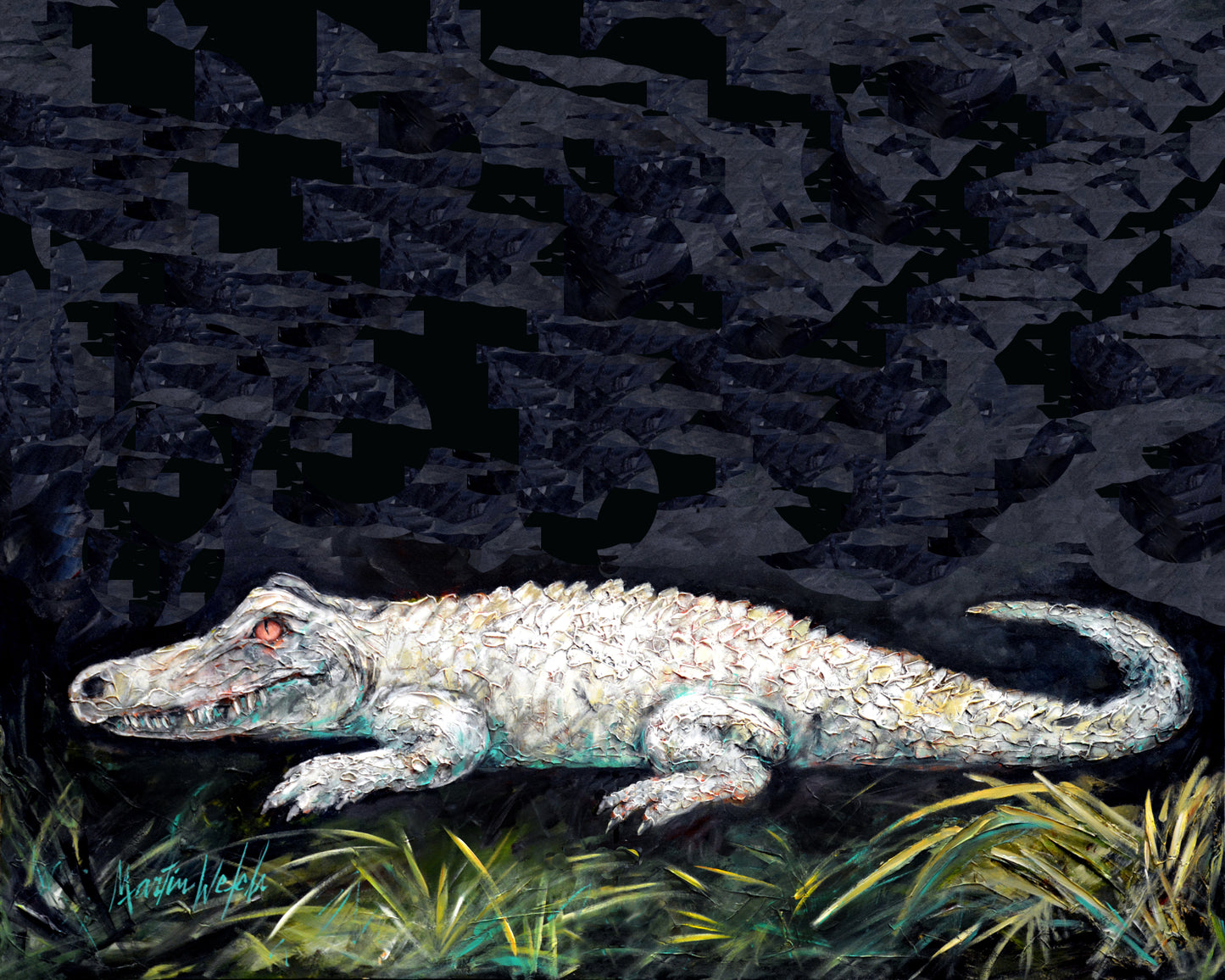 Lurky Lou - Alligator - 11"x14" Print