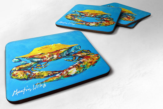 Buy this Crab Baby Blue Foam Coaster Set of 4