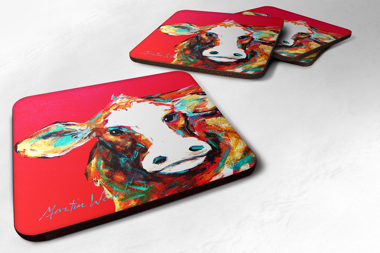 Buy this Cow Caught Red Handed Foam Coaster Set of 4