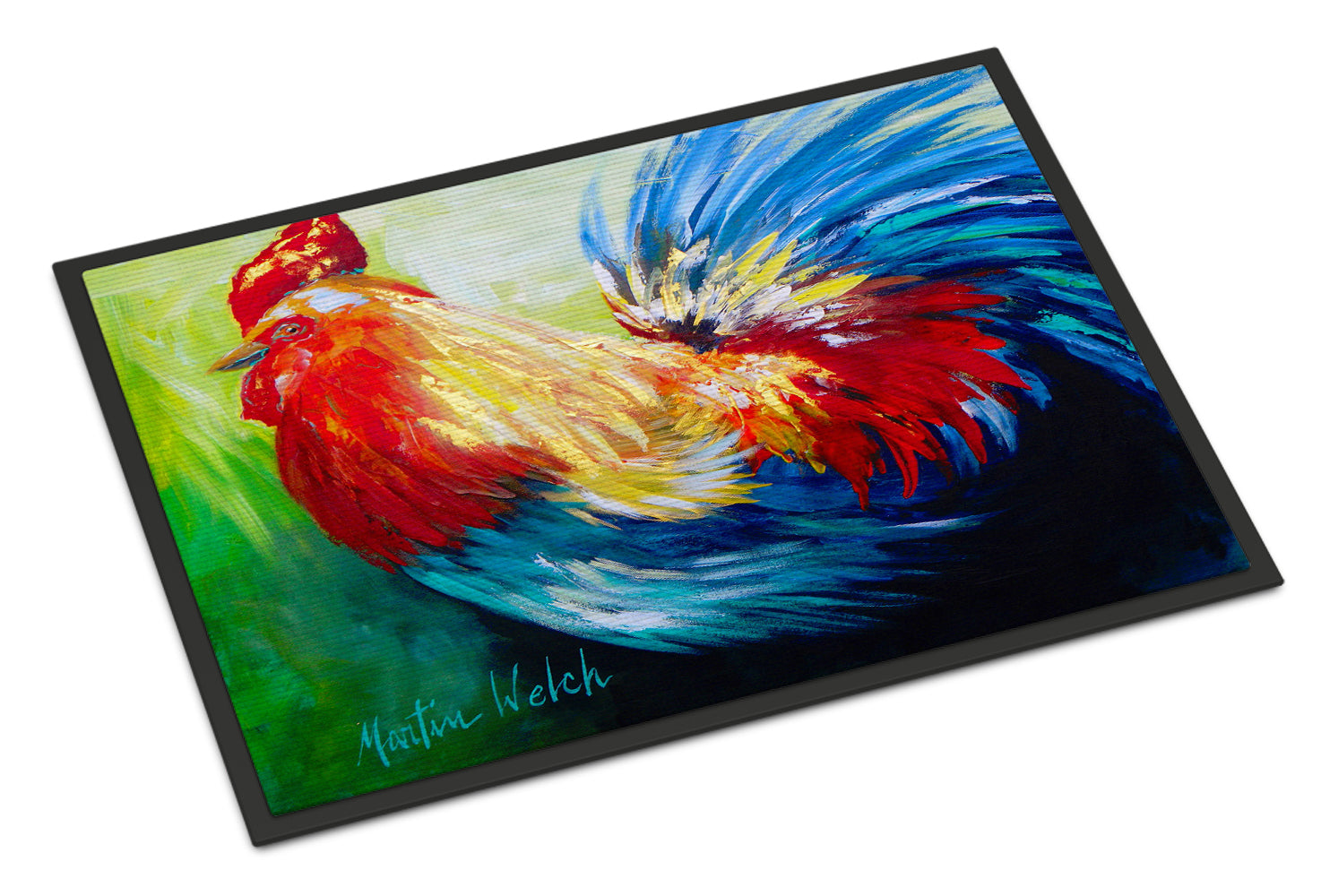 Buy this Bird - Rooster Chief Big Feathers Indoor or Outdoor Mat 18x27