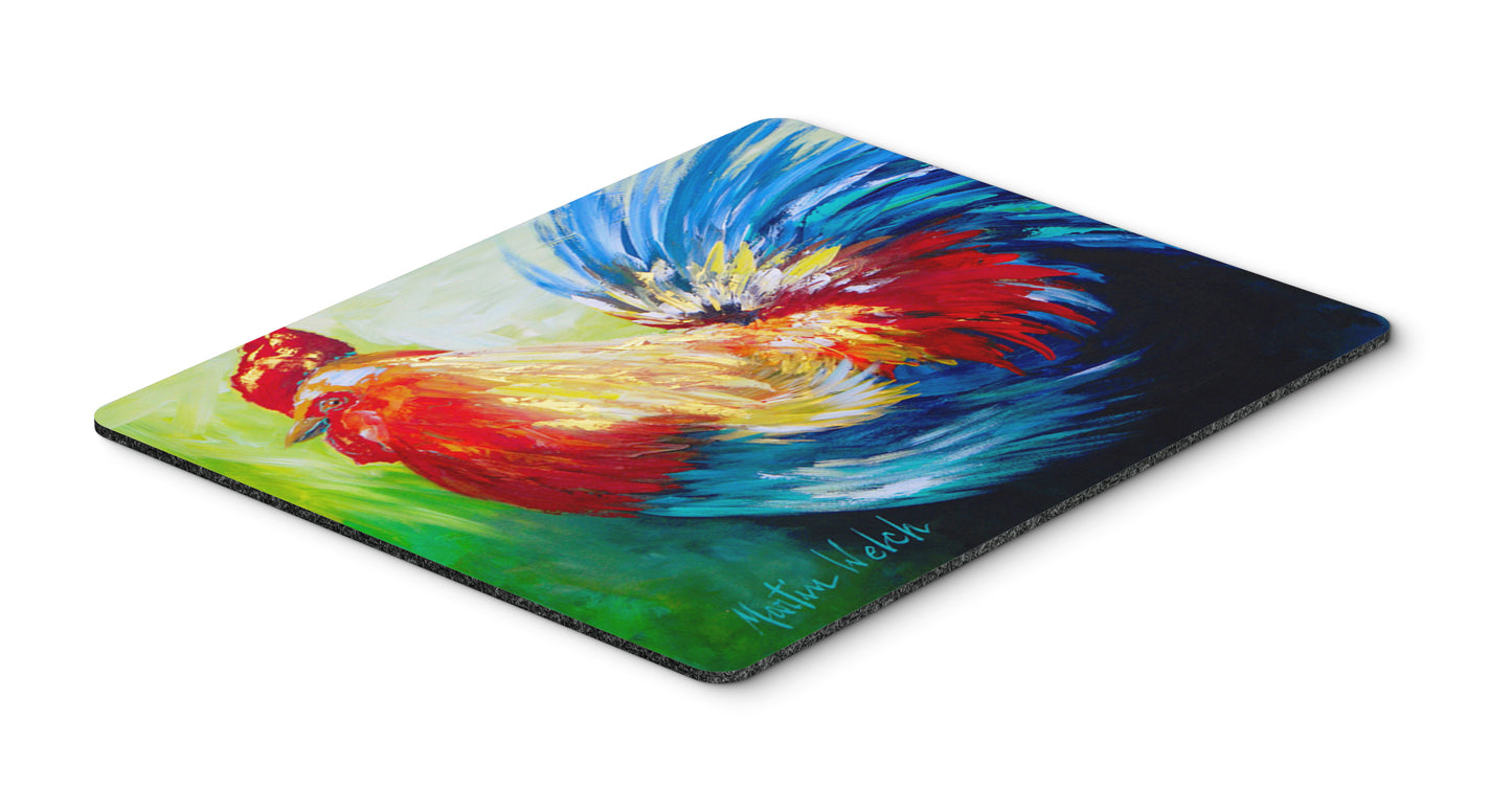 Buy this Bird - Rooster Chief Big Feathers Mouse Pad, Hot Pad or Trivet