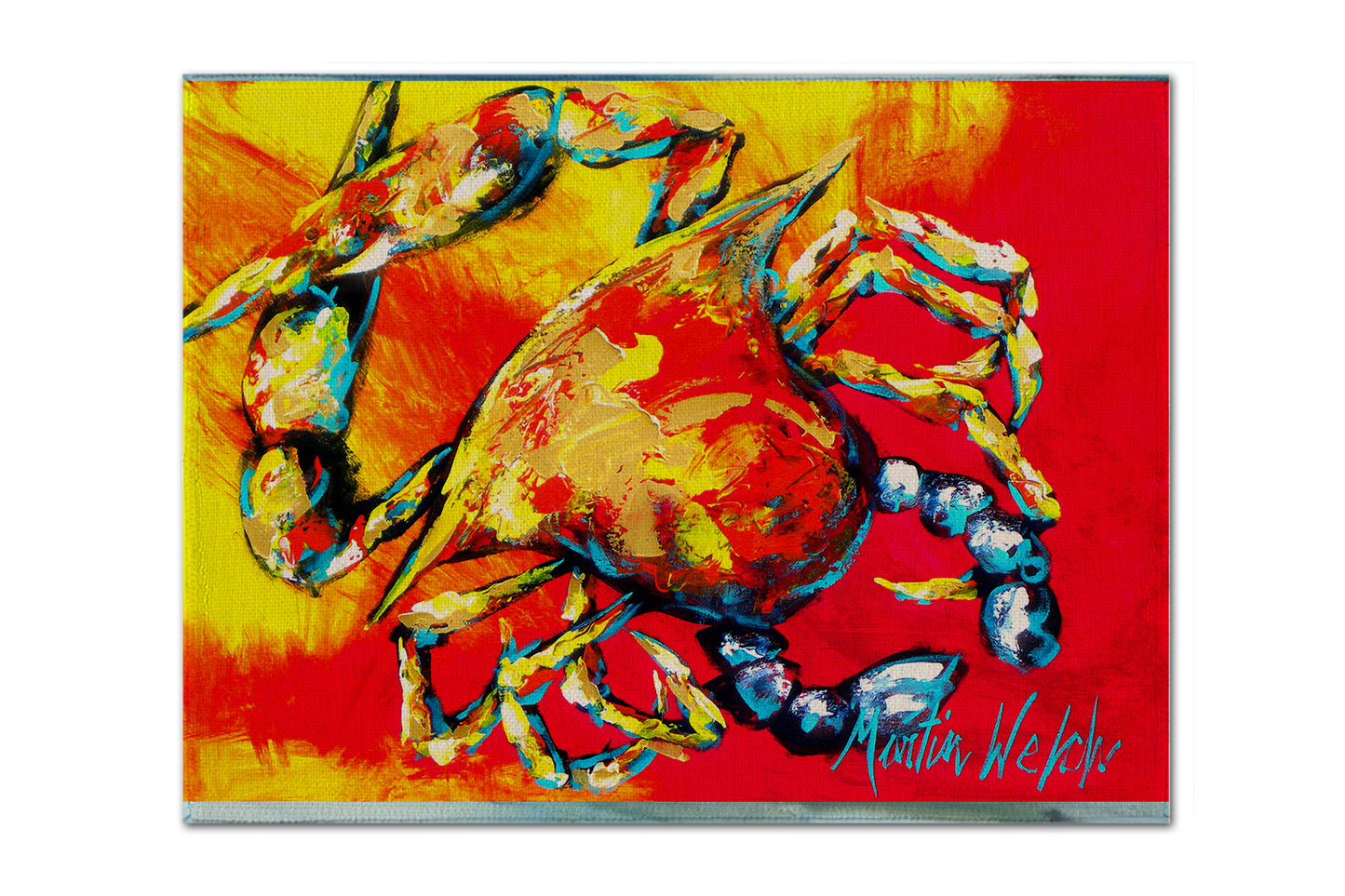 Buy this Crab Hot Dang Fabric Placemat