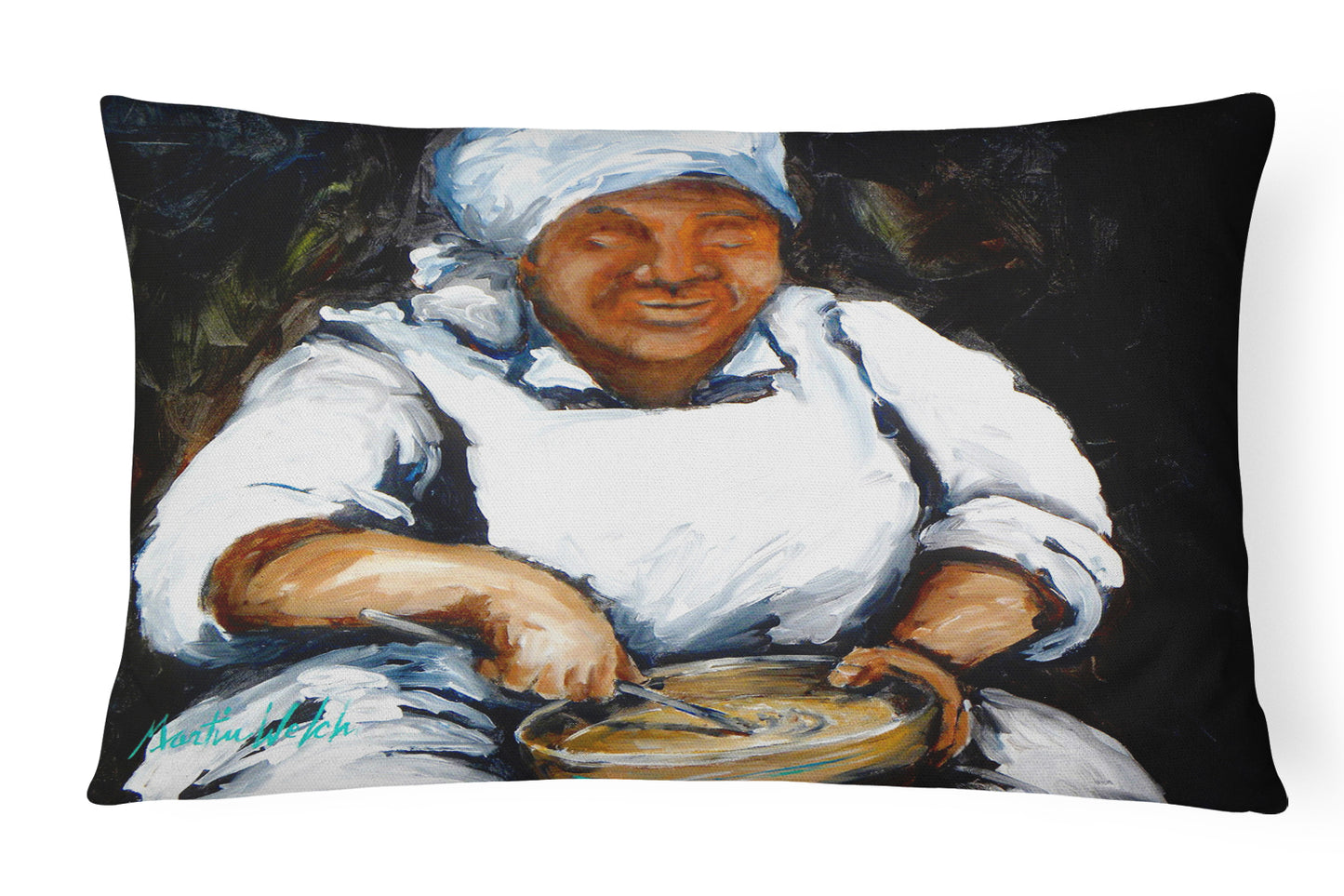 Buy this Hot Water Cornbread Cook Canvas Fabric Decorative Pillow