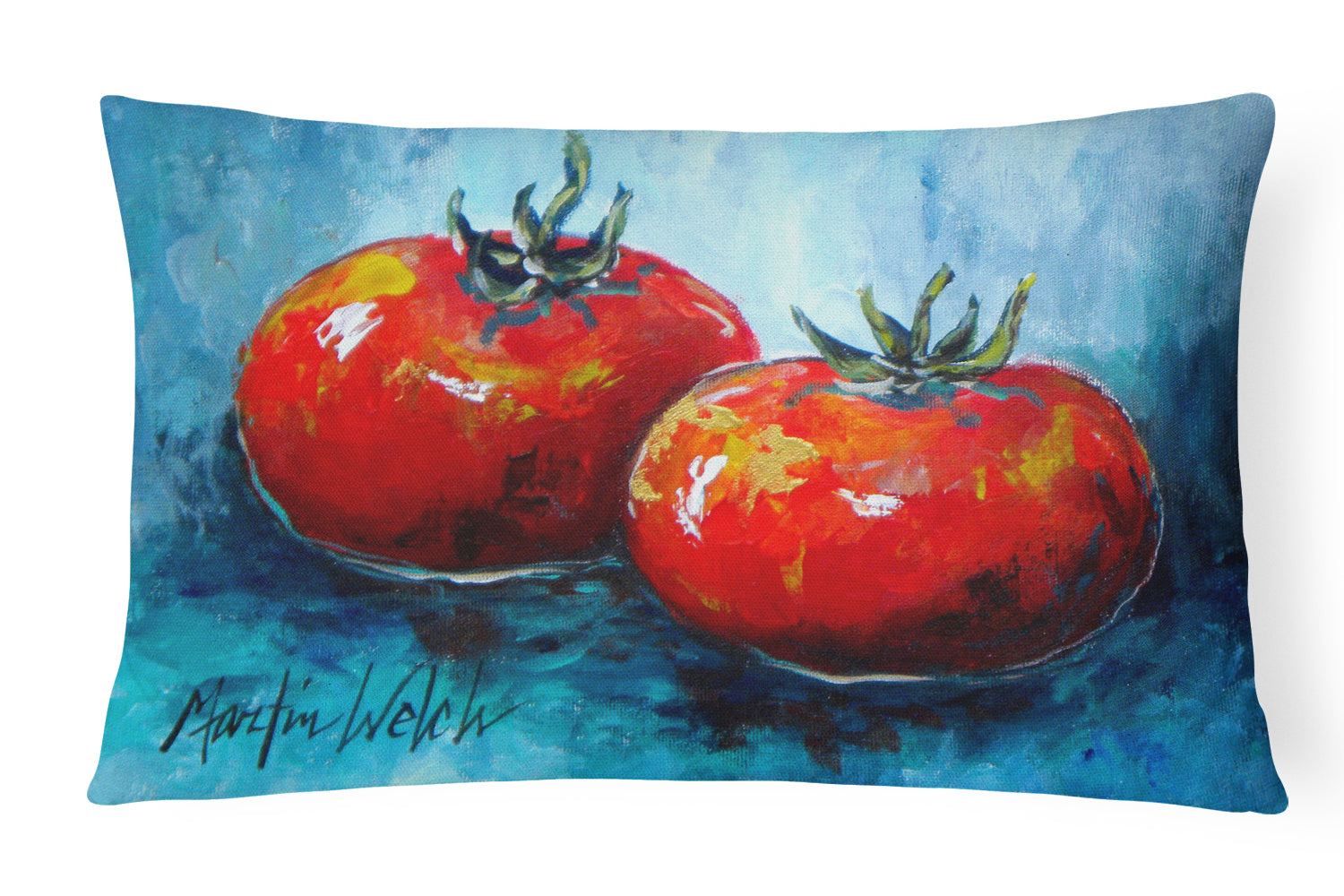 Buy this Vegetables - Tomatoes Red Toes Canvas Fabric Decorative Pillow