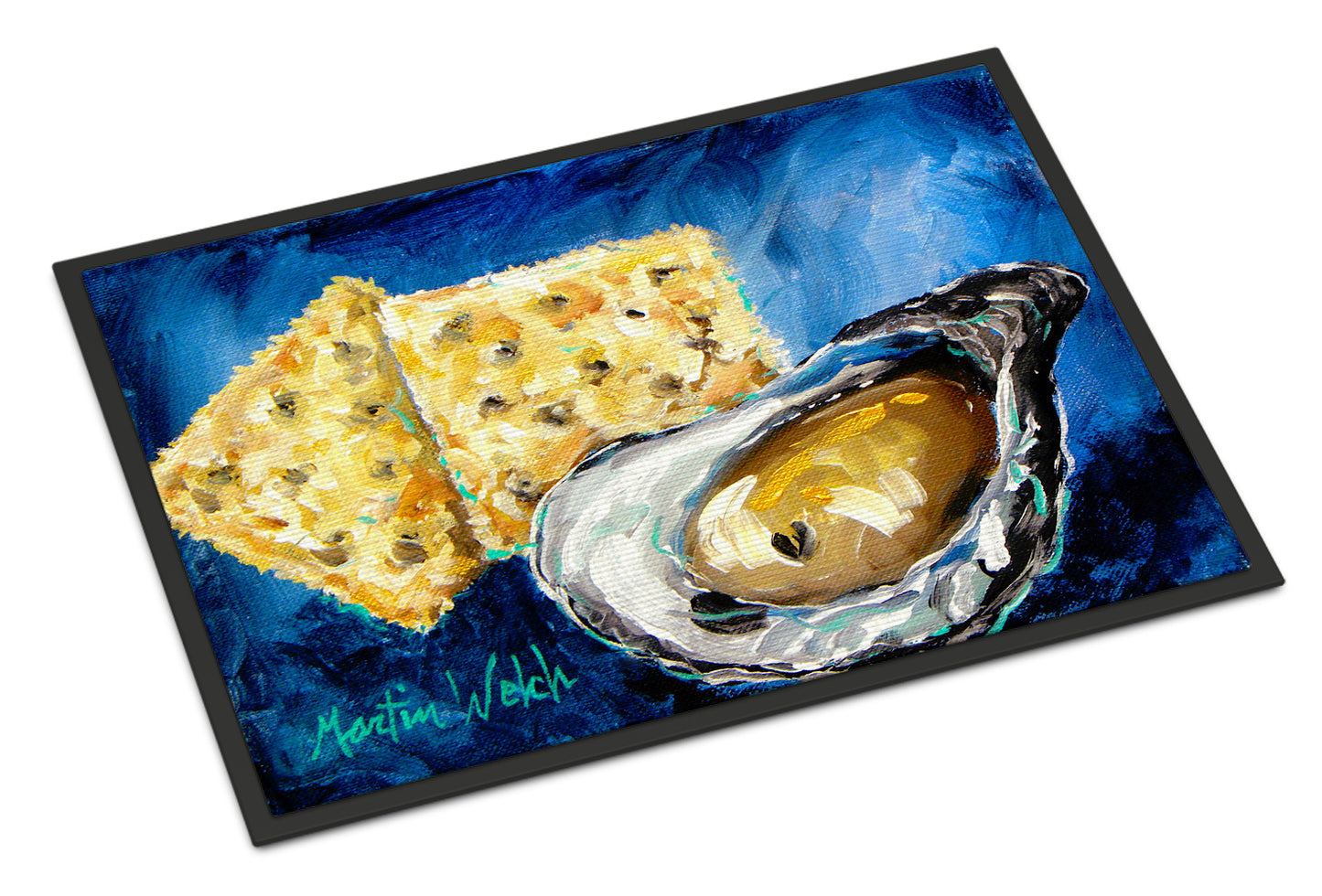Buy this Oysters Two Crackers Indoor or Outdoor Mat 24x36