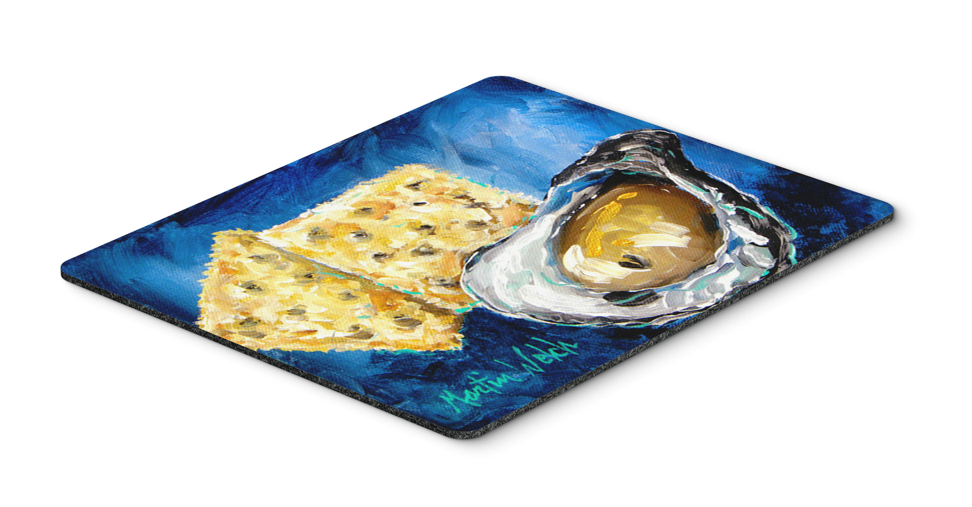 Buy this Oysters Two Crackers Mouse Pad, Hot Pad or Trivet