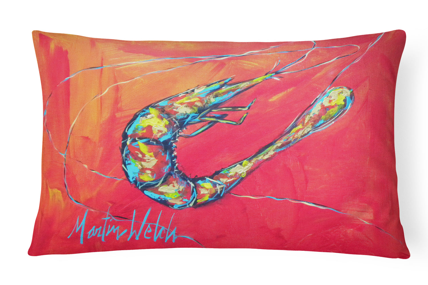 Buy this Shrimp Seafood Three Canvas Fabric Decorative Pillow