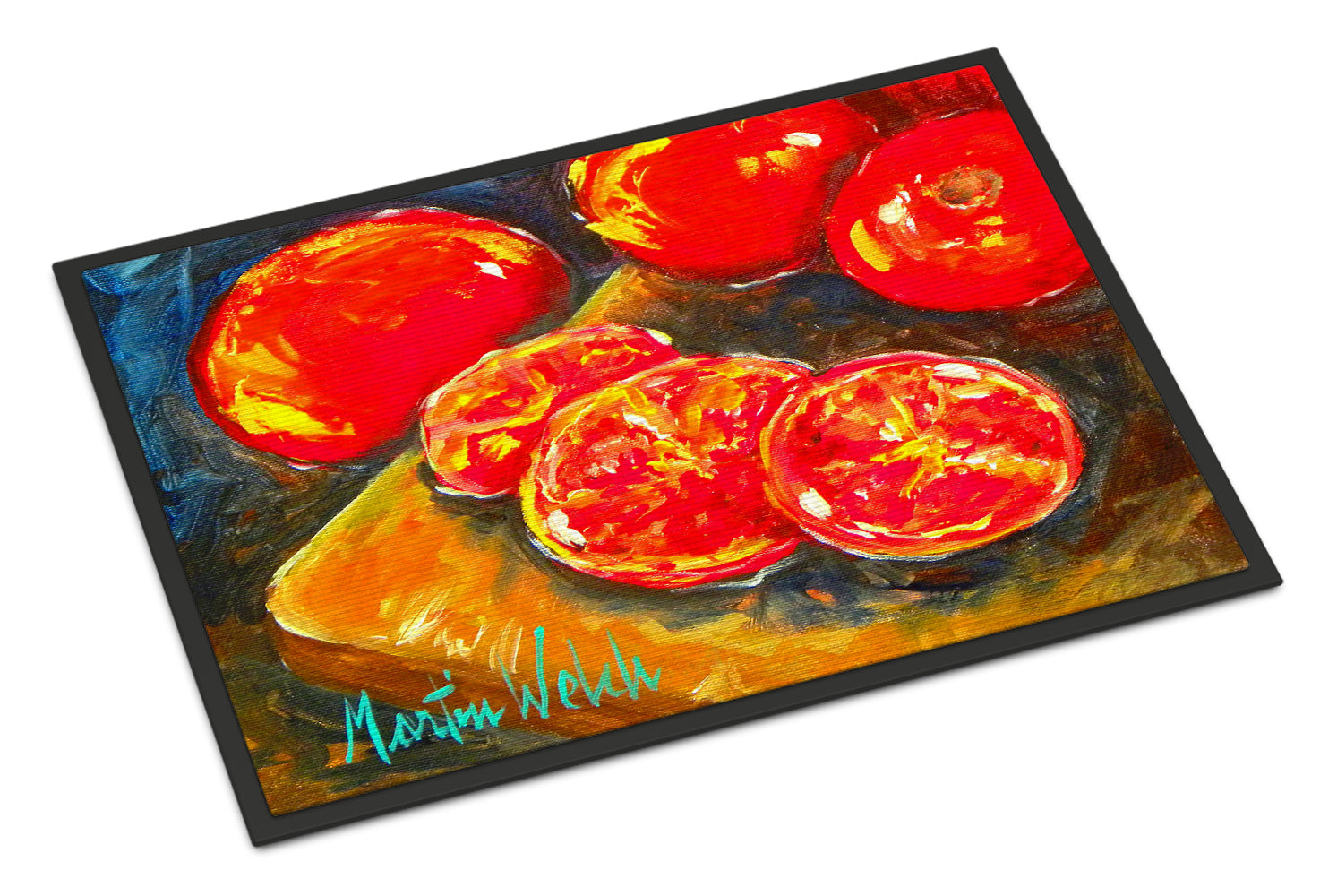 Buy this Vegetables - Tomatoes Slice It Up Indoor or Outdoor Mat 18x27