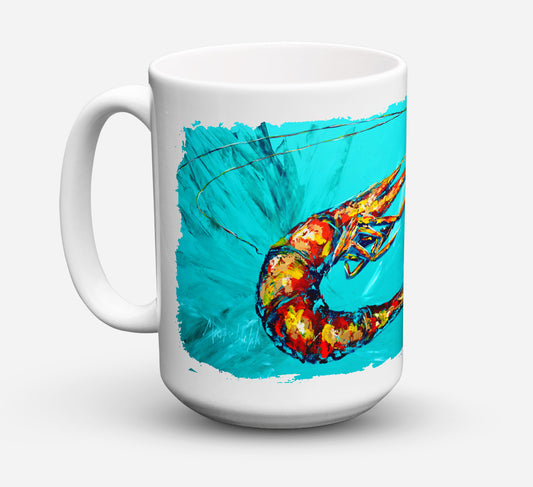 Buy this Shrimp Teal Shrimp Coffee Mug 15 oz
