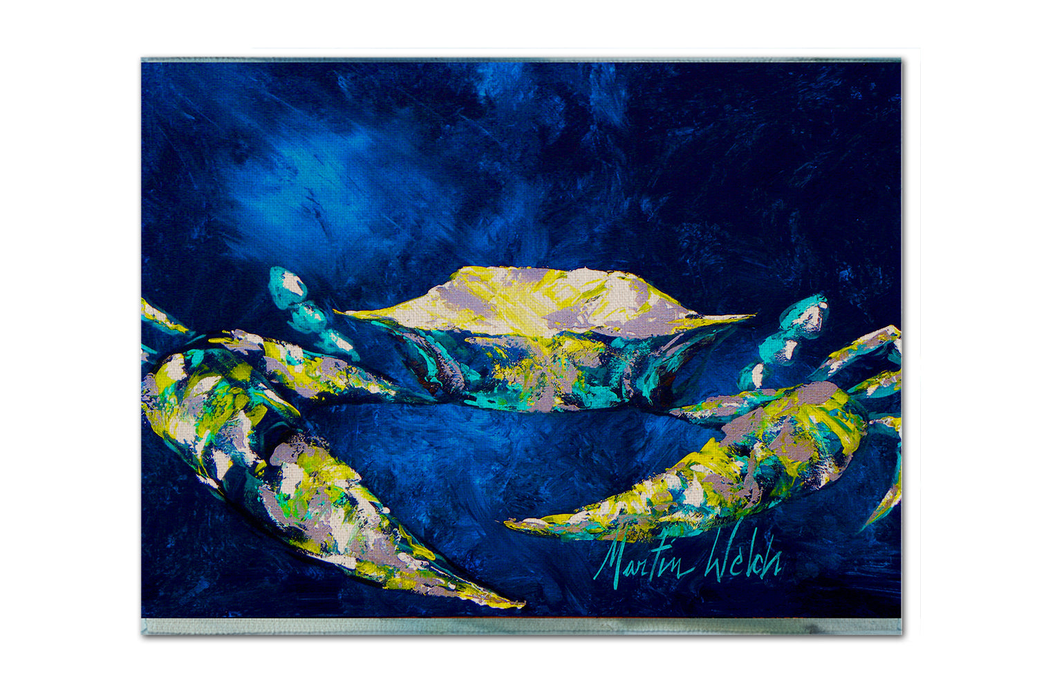 Buy this Crab Blue Fabric Placemat