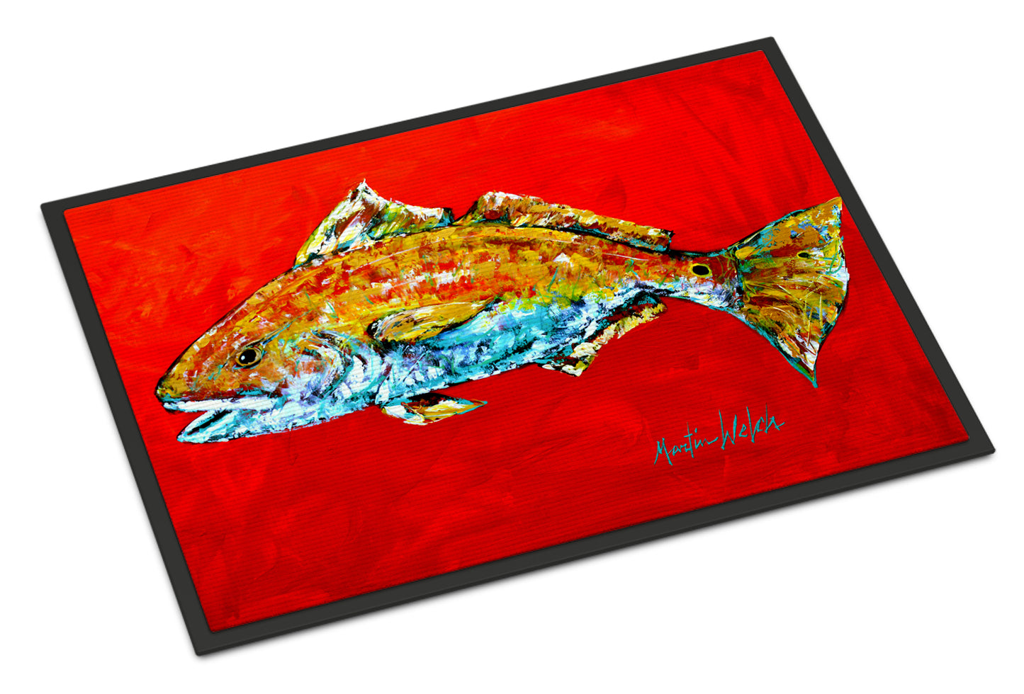 Buy this Fish - Red Fish Red Head Indoor or Outdoor Mat 24x36