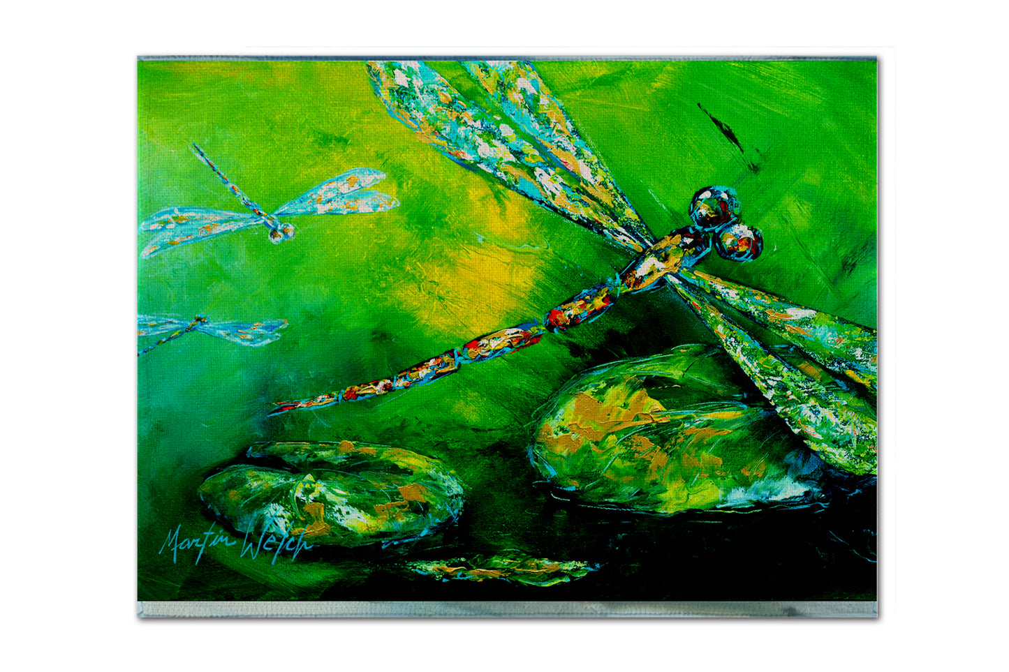 Buy this Dragonfly Summer Flies Fabric Placemat