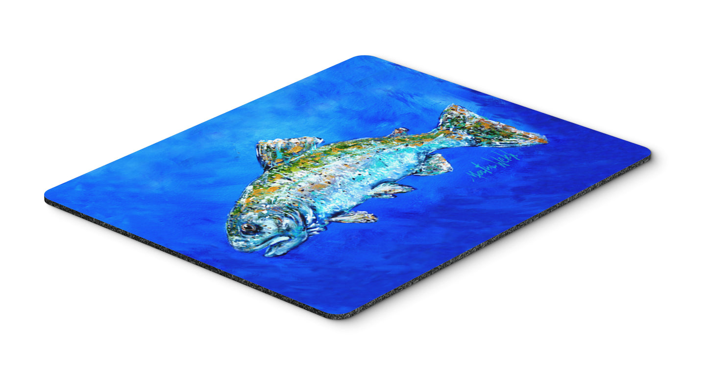 Buy this Fish Headed Downstream Mouse Pad, Hot Pad or Trivet