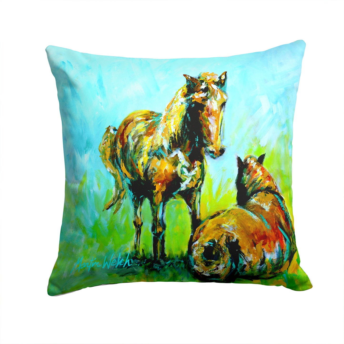 Buy this Horse Grazin Fabric Decorative Pillow