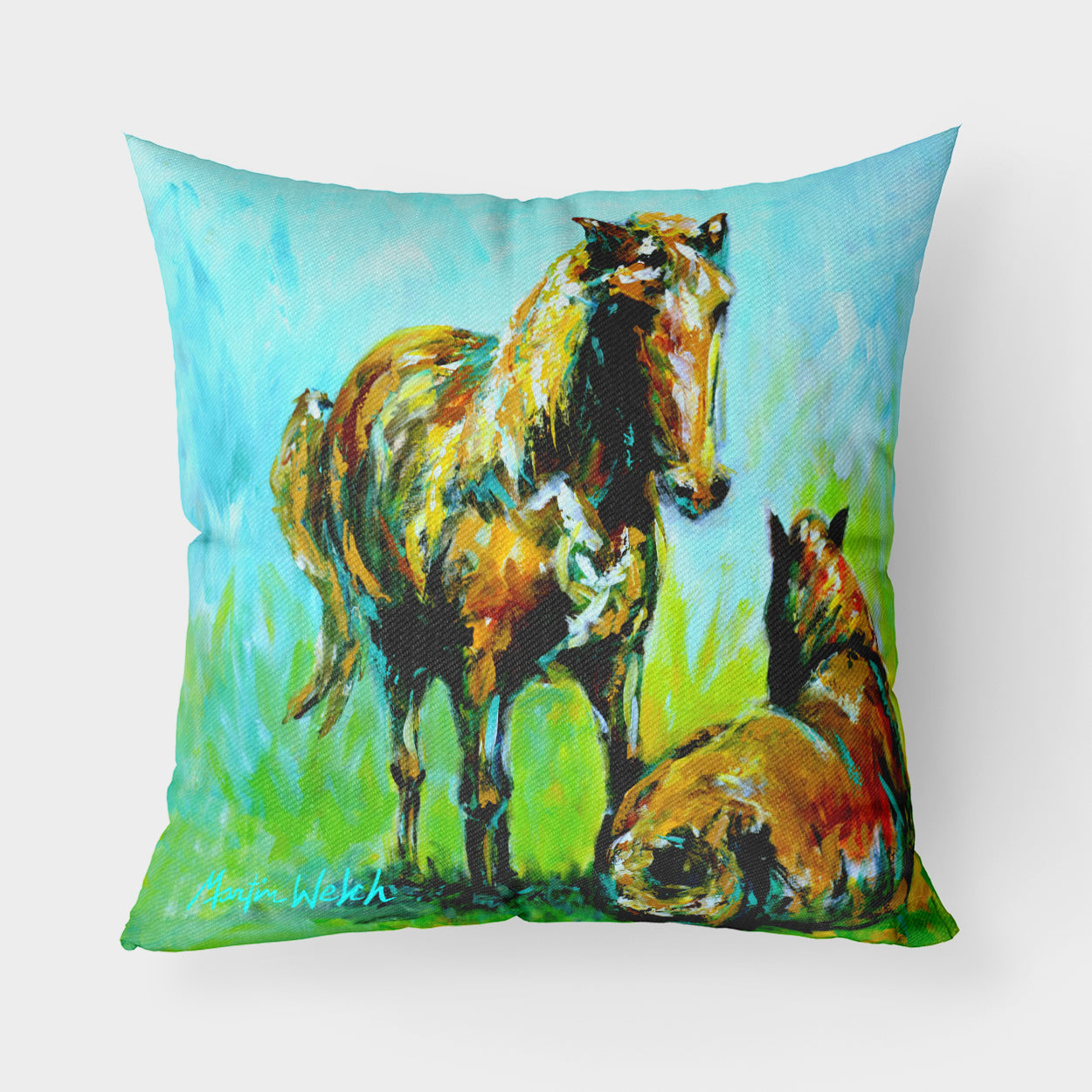 Buy this Horse Grazin Fabric Decorative Pillow