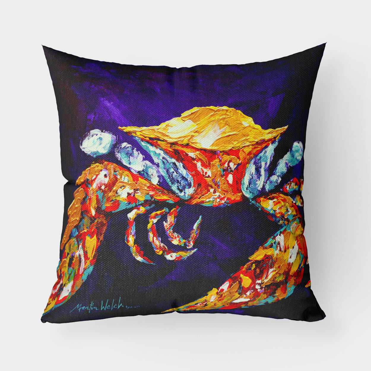 Buy this Crab The Right Stuff  Fabric Decorative Pillow
