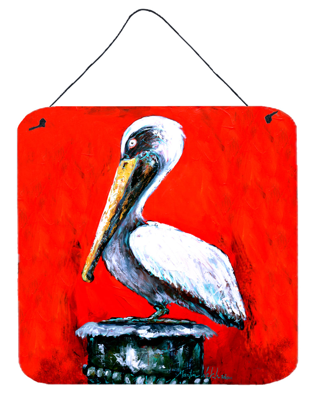 Buy this Bird - Pelican Red Dawn Wall or Door Hanging Prints