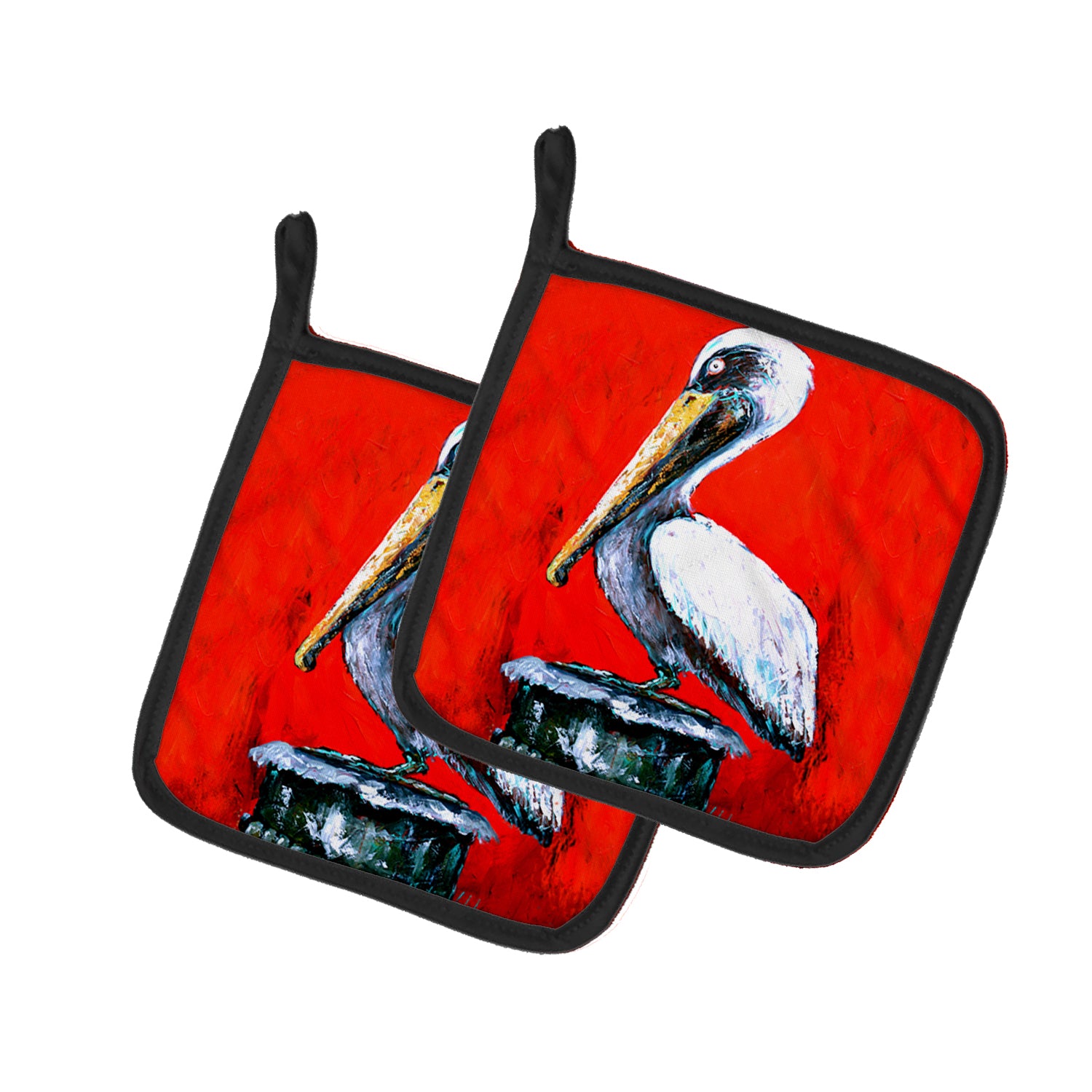 Buy this Bird - Pelican Red Dawn Pair of Pot Holders