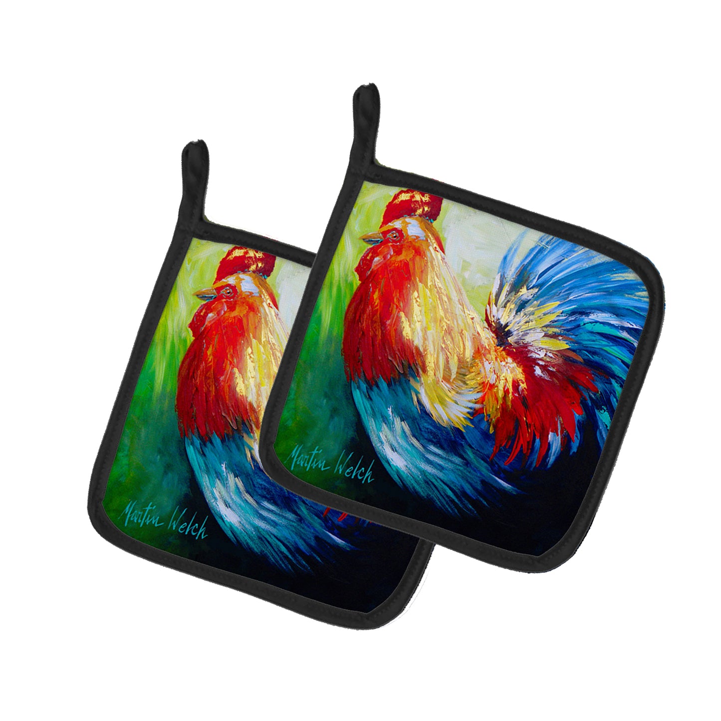 Buy this Rooster Chief Big Feathers Pair of Pot Holders