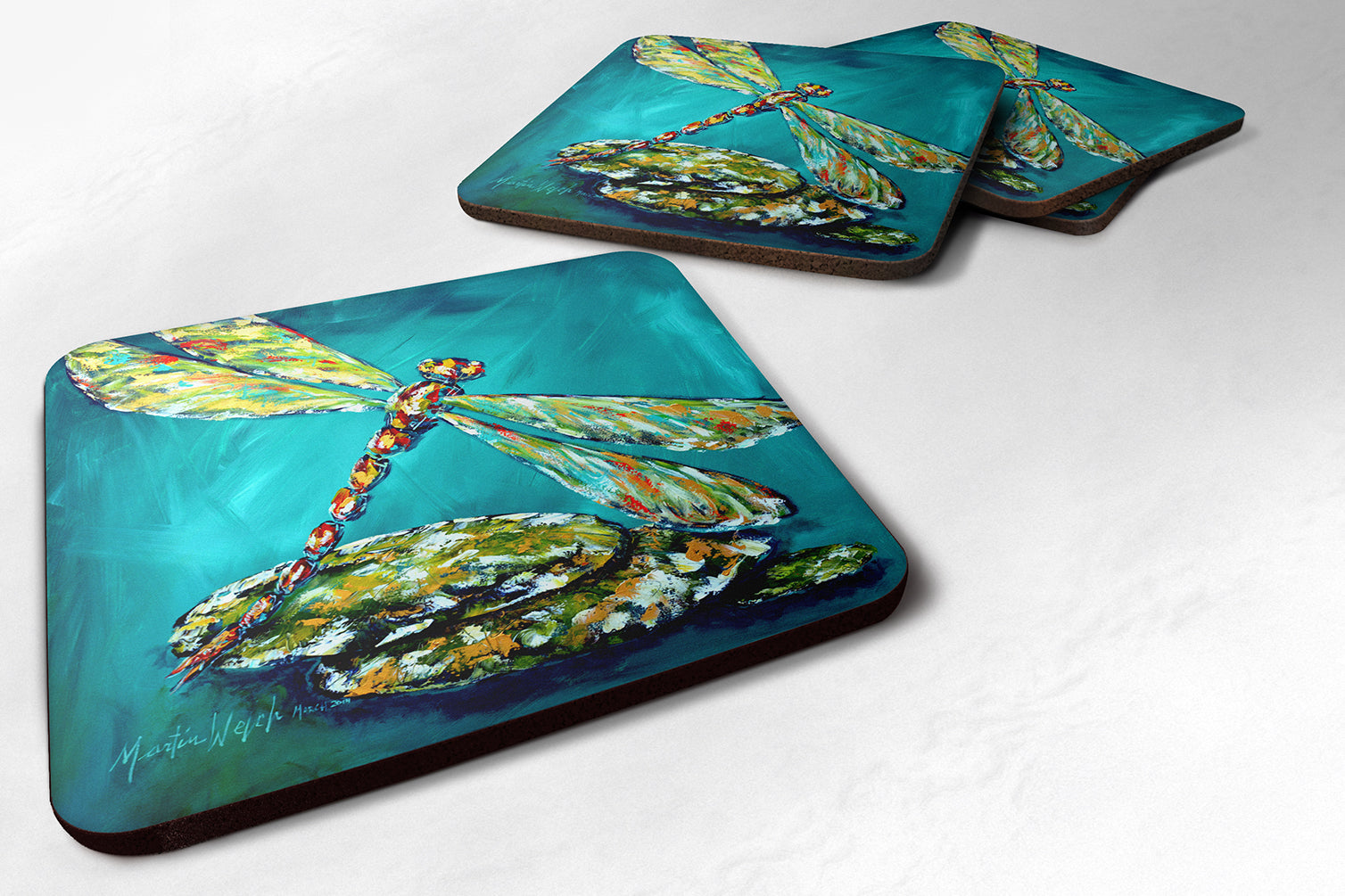 Buy this Dragonfly Matin Foam Coaster Set of 4