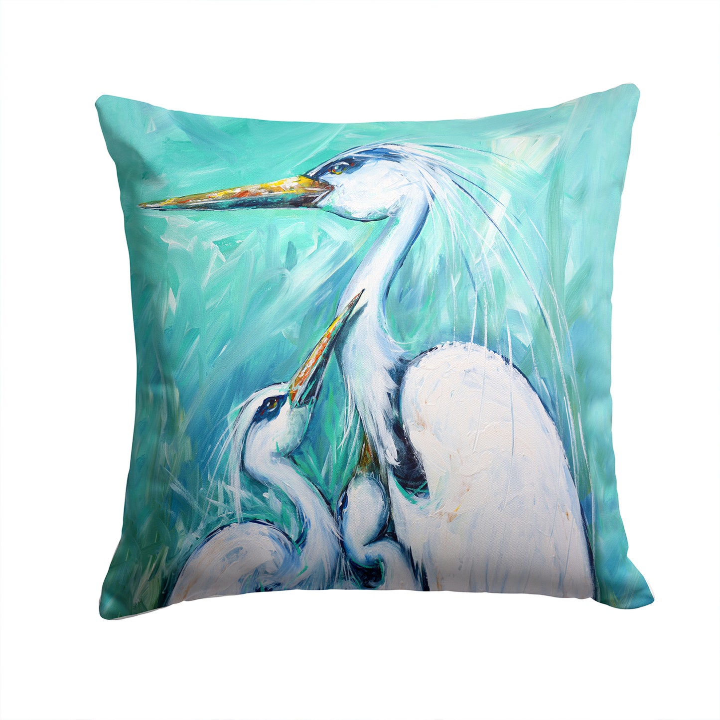 Buy this Mother's Love Egret Fabric Decorative Pillow