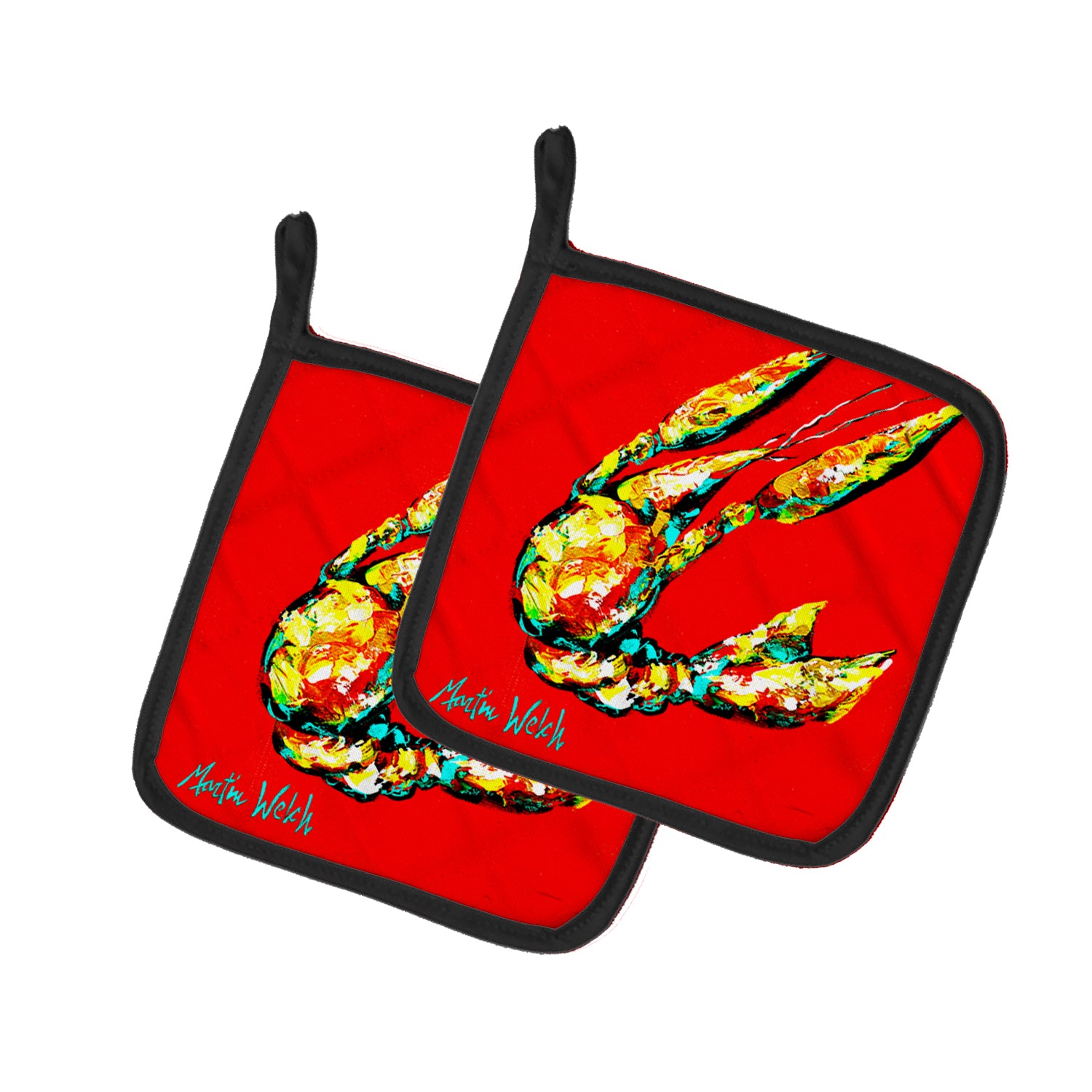 Buy this Crawfish Move Over Pair of Pot Holders