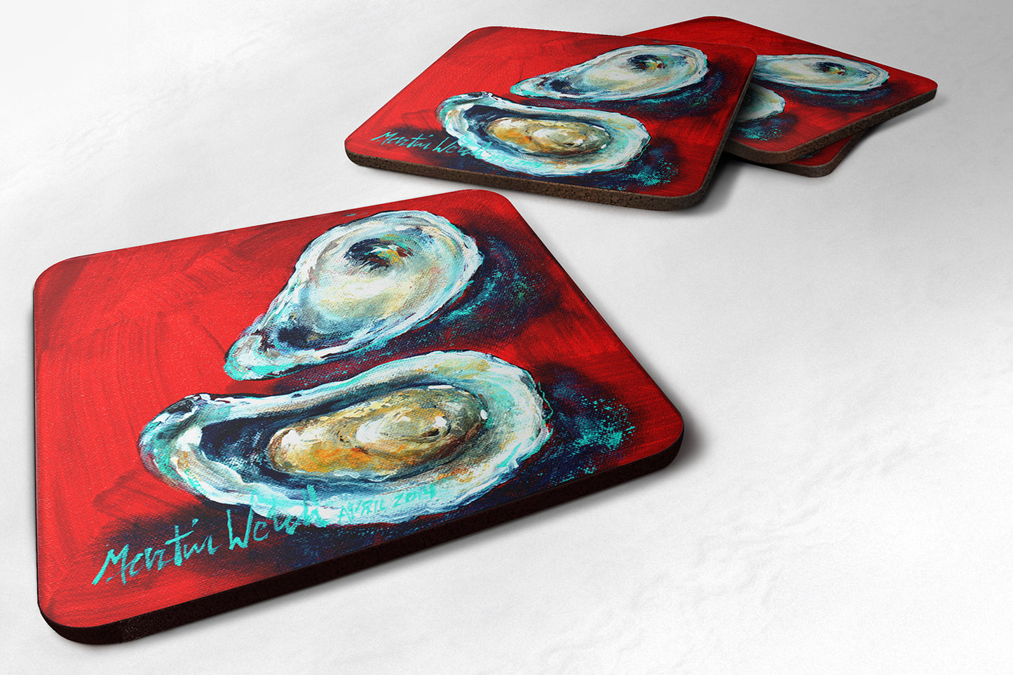 Buy this Open up Oyster Foam Coaster Set of 4