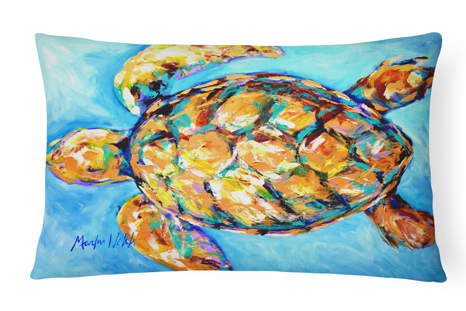Buy this Sand Dance Turtle Canvas Fabric Decorative Pillow