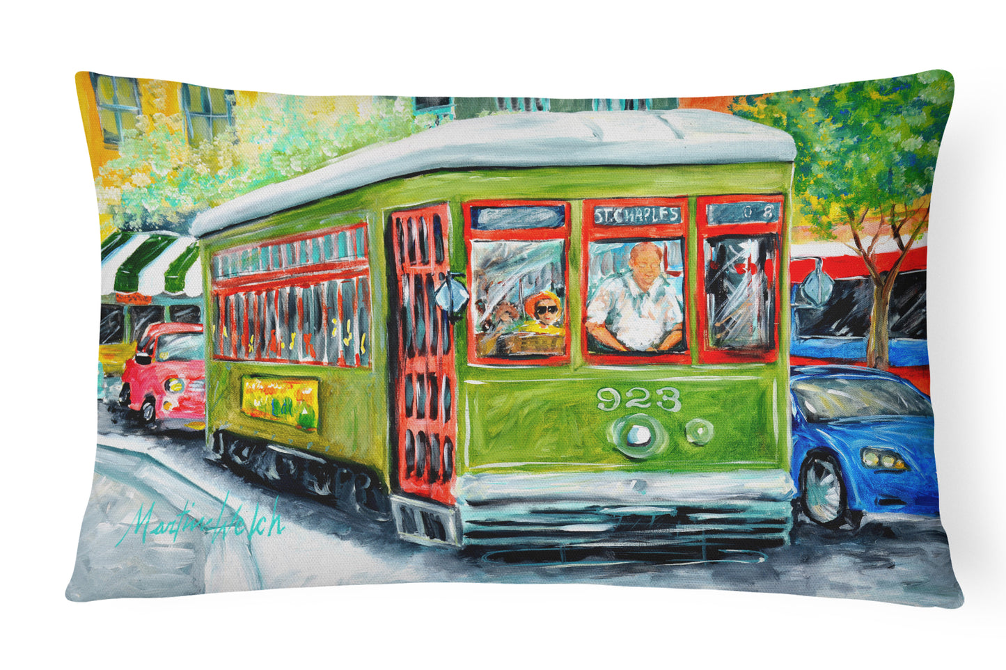 Buy this New Orleans Streetcar Canvas Fabric Decorative Pillow