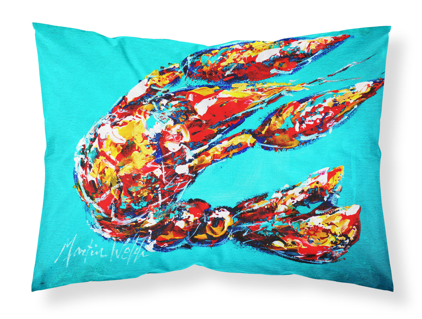 Buy this Lucy the Crawfish in blue Fabric Standard Pillowcase
