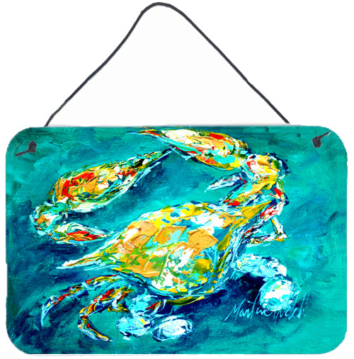 Buy this By Chance Crab in Aqua blue Wall or Door Hanging Prints