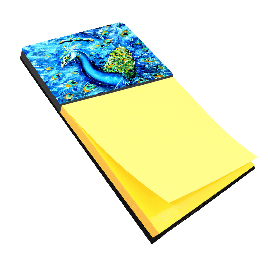 Buy this Peacock Straight Up in Blue Sticky Note Holder