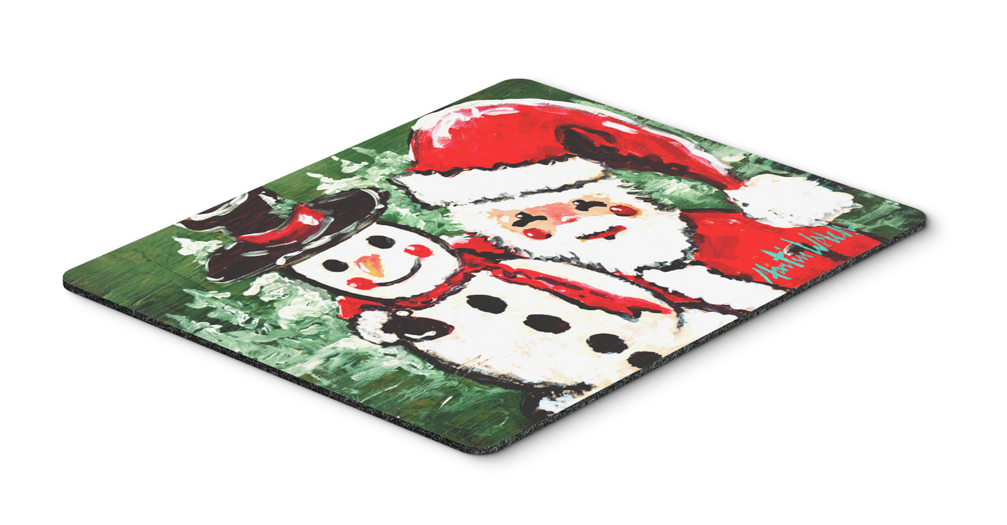 Buy this Friends Snowman and Santa Claus Mouse Pad, Hot Pad or Trivet