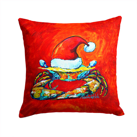 Buy this Crab in Santa Hat Santa Claws Fabric Decorative Pillow