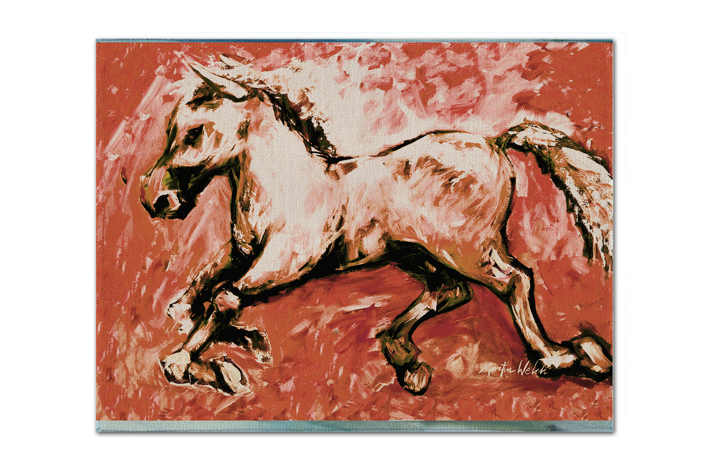 Buy this Shadow the Horse in Red Fabric Placemat
