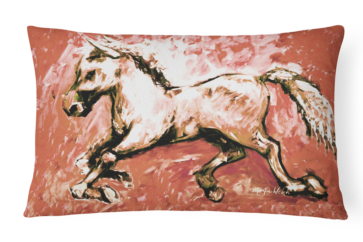 Buy this Shadow the Horse in Red Canvas Fabric Decorative Pillow