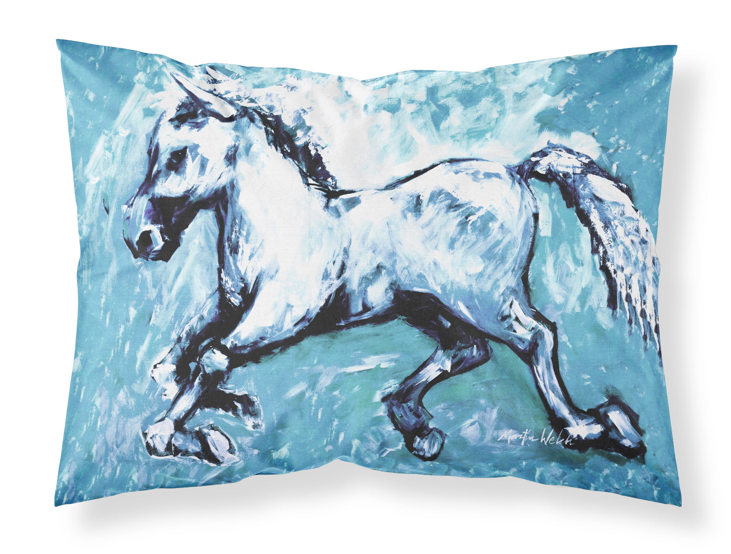 Buy this Shadow the Horse in blue Fabric Standard Pillowcase