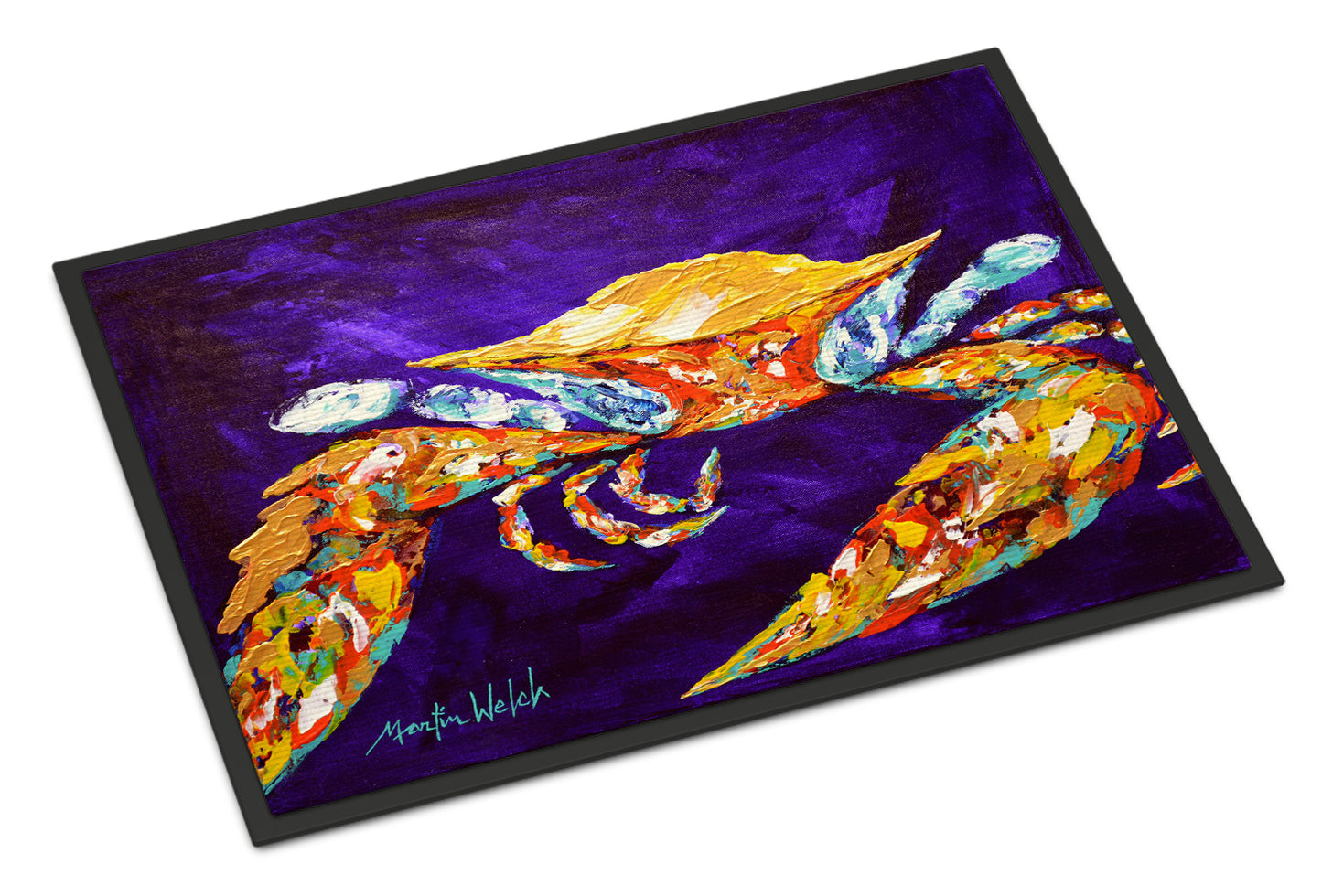 Buy this The Right Stuff Crab in Purple Indoor or Outdoor Mat 18x27