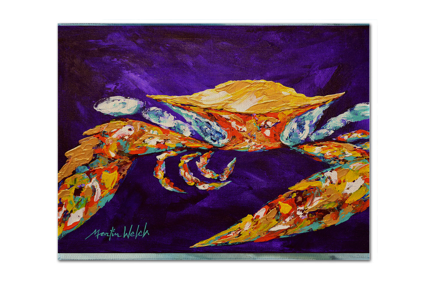Buy this The Right Stuff Crab in Purple Fabric Placemat