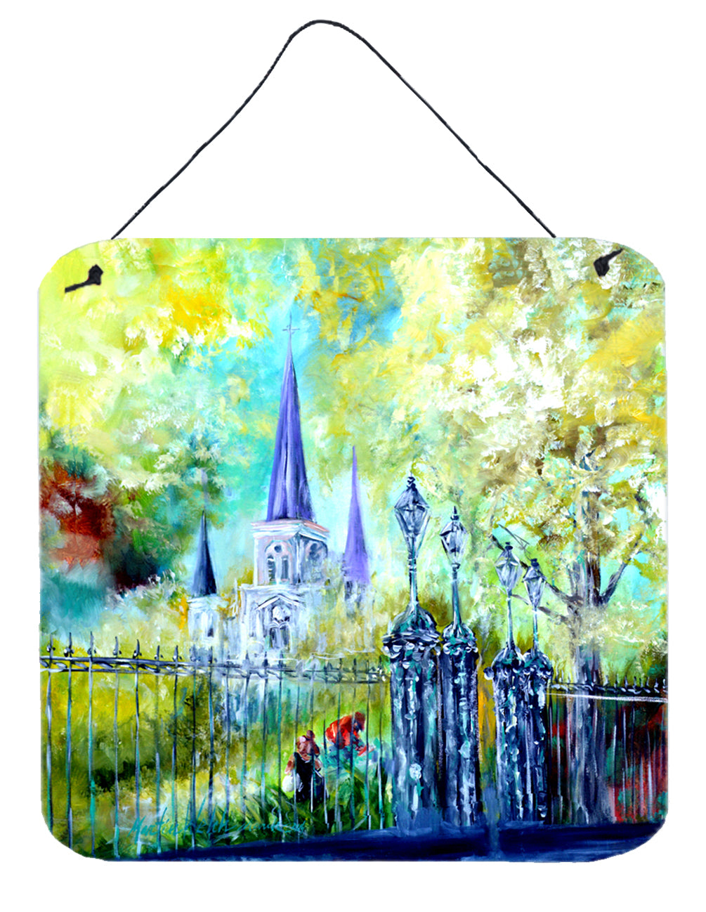 Buy this Across the Square St Louis Cathedral Wall or Door Hanging Prints