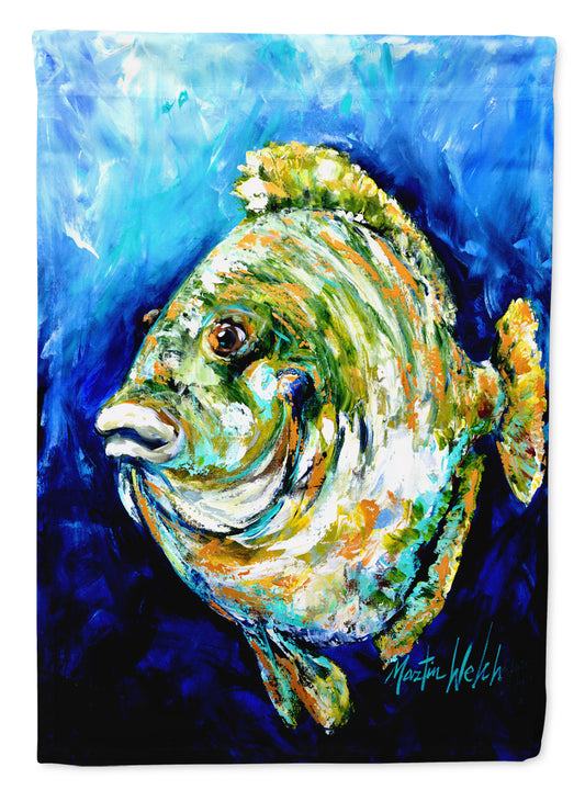 Buy this Lucky Blue Gill Fish Flag Garden Size
