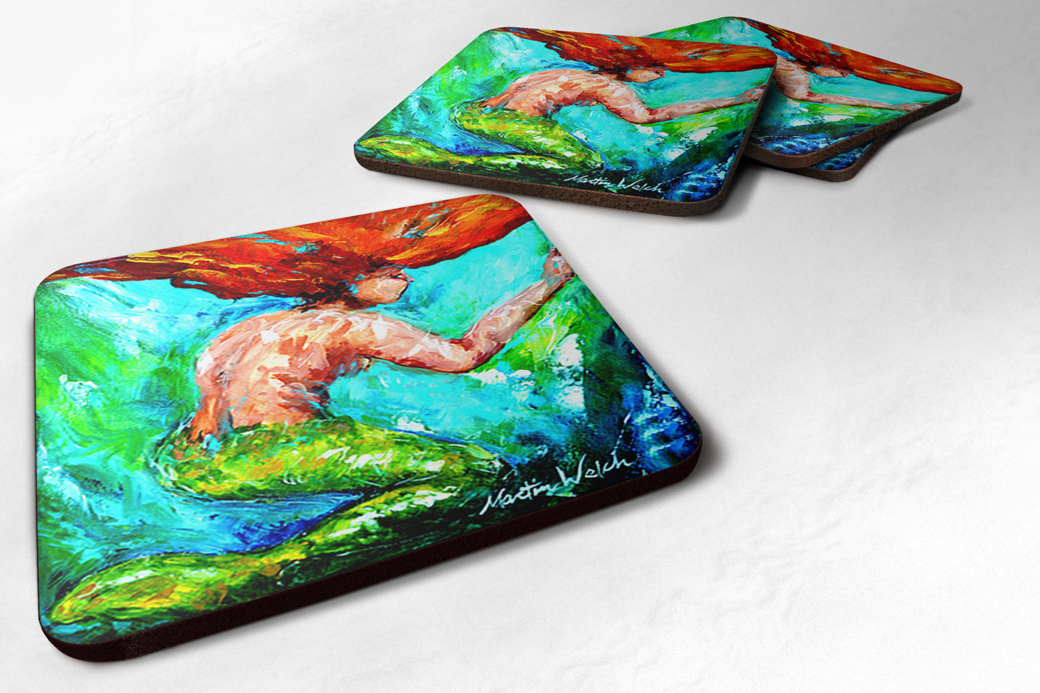 Buy this Mermaids Heaven Foam Coaster Set of 4