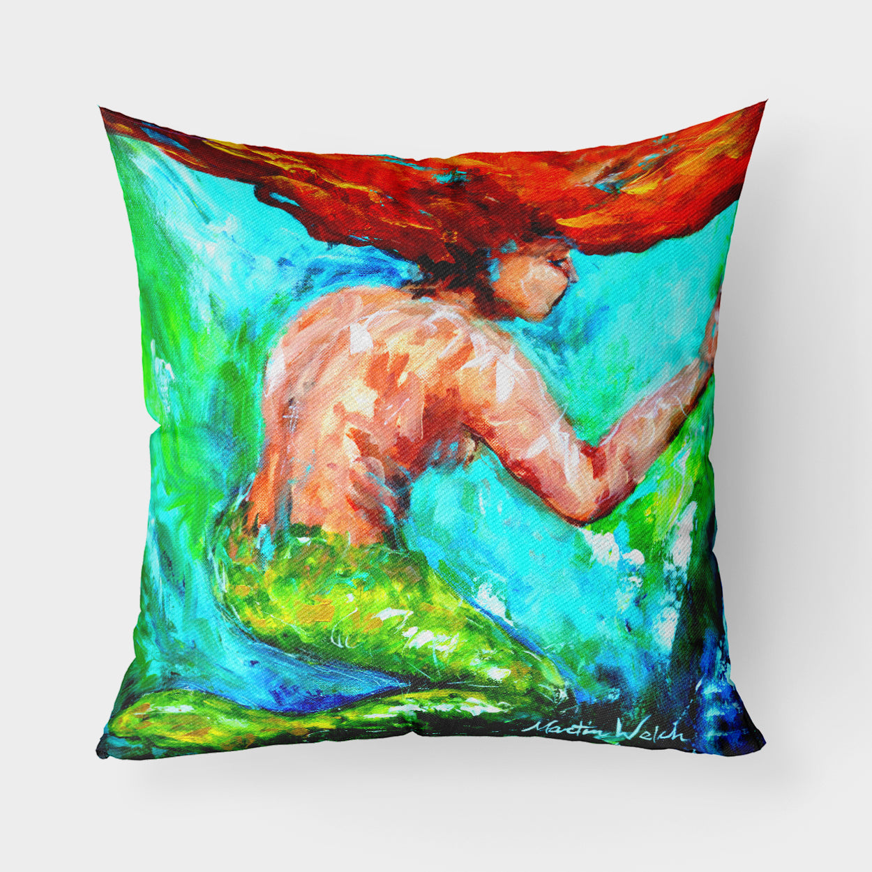 Buy this Mermaids Heaven Fabric Decorative Pillow