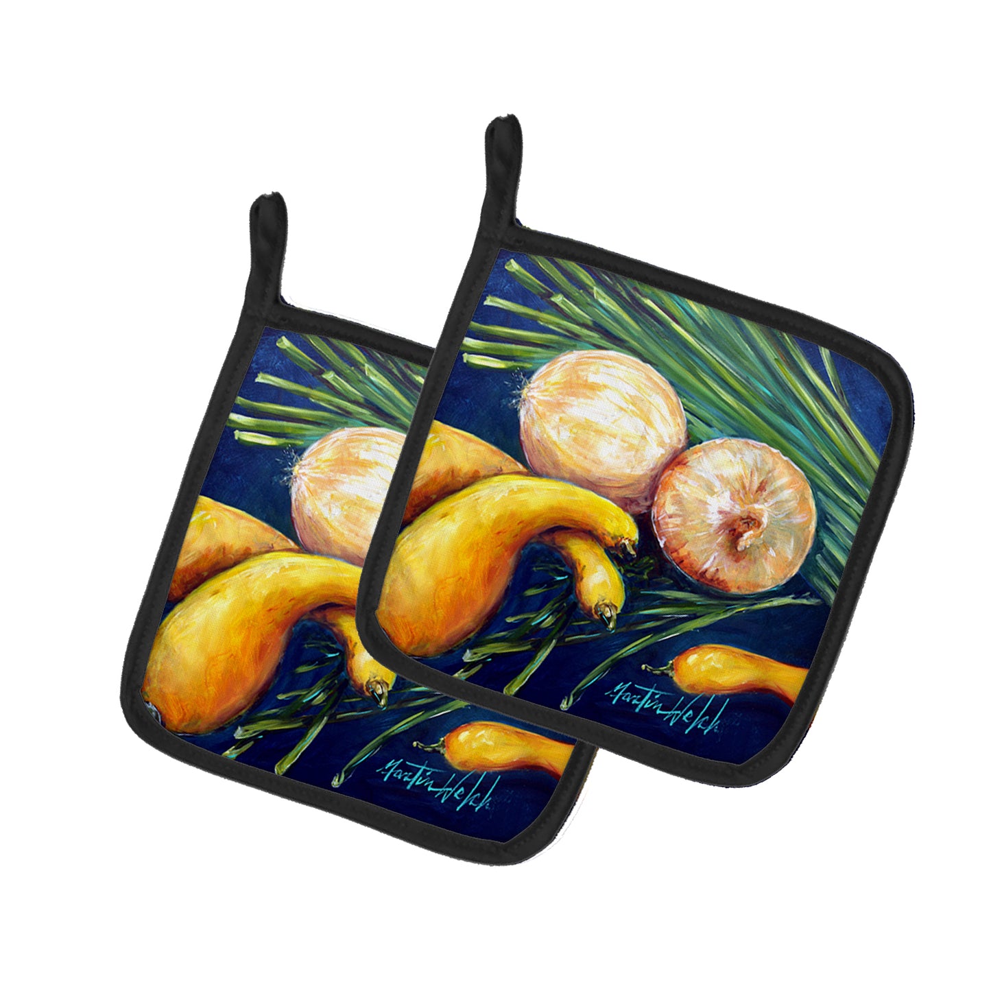 Buy this Crooked Neck Squash Pair of Pot Holders