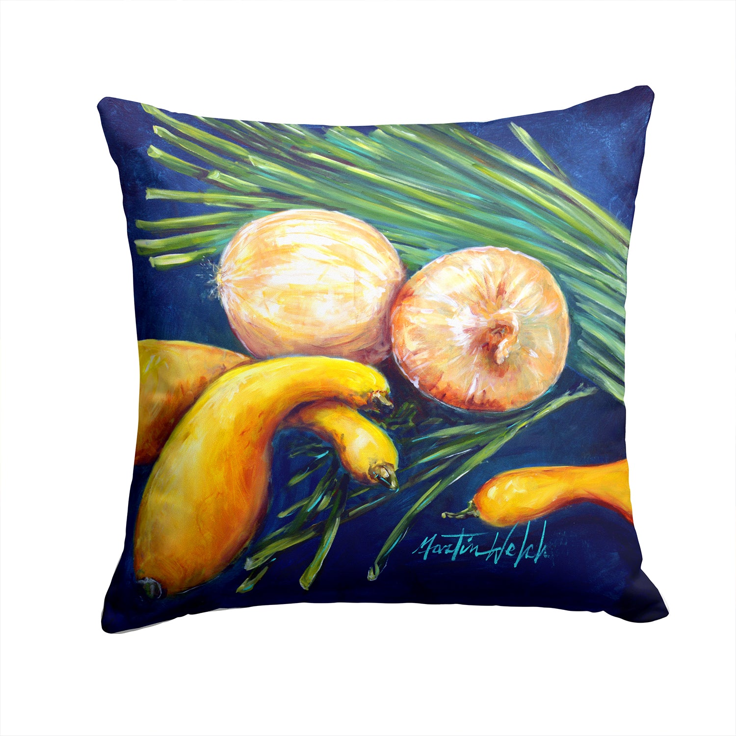 Buy this Crooked Neck Squash Fabric Decorative Pillow