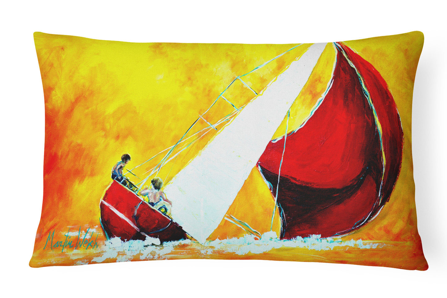 Buy this Sailboat Break Away Canvas Fabric Decorative Pillow